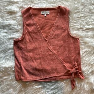 Madewell Texture & Thread coral top